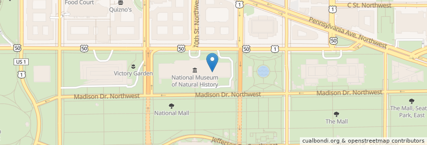 Mapa de ubicacion de Smithsonian Early Enrichment Center Natural History en Estados Unidos De América, Washington D. C., Washington.