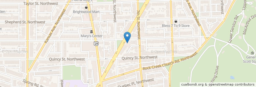Mapa de ubicacion de First Baptist Child Development Center en Amerika Syarikat, Washington, D.C., Washington.