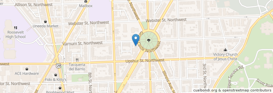 Mapa de ubicacion de Humpty Dumpty Child Development Center en United States, District Of Columbia, Washington.