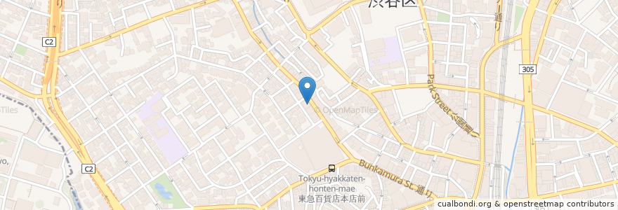 Mapa de ubicacion de カフェ・ベローチェ en ژاپن, 東京都, 渋谷区.