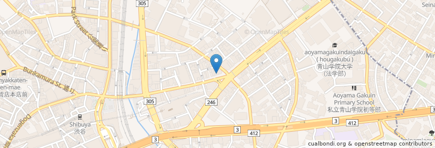 Mapa de ubicacion de 澤乃井 en 日本, 东京都/東京都, 渋谷区.