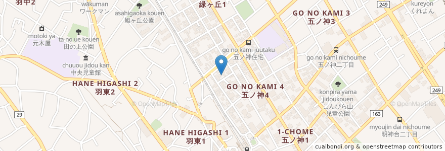 Mapa de ubicacion de 桃太郎 en Jepun, 東京都, 羽村市.