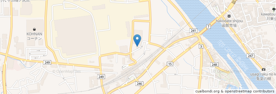 Mapa de ubicacion de さくら薬局 en 일본, 교토부, 宇治市.