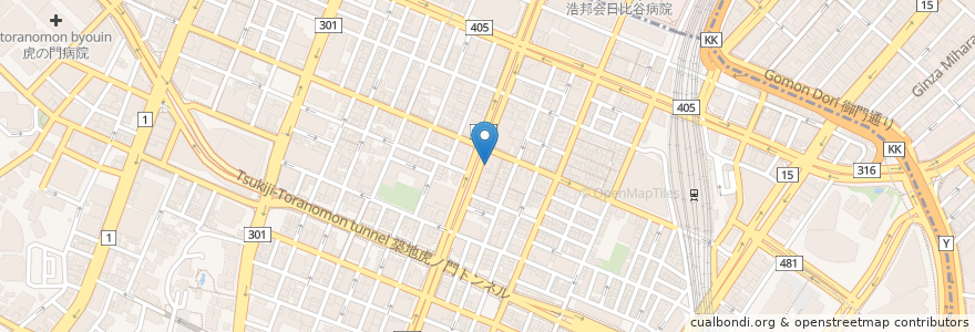 Mapa de ubicacion de カフェ・ベローチェ en Giappone, Tokyo, Minato.