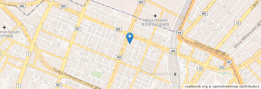 Mapa de ubicacion de カフェ・ベローチェ en Giappone, Tokyo, Minato.