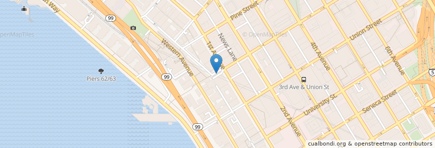 Mapa de ubicacion de Chase ATM en 미국, 워싱턴, King County, Seattle.