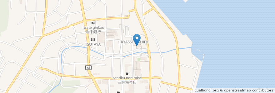 Mapa de ubicacion de KESEN ROCK FREAKS en Jepun, 岩手県, 大船渡市.