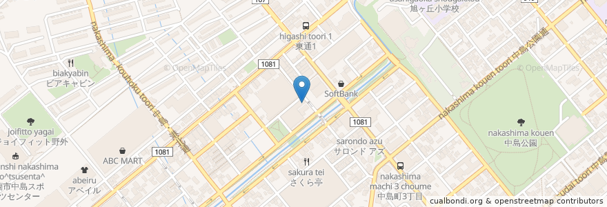 Mapa de ubicacion de 白木屋 en Japan, Hokkaido Prefecture, Iburi Subprefecture, Muroran.