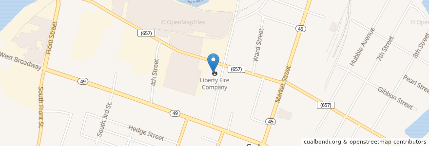 Mapa de ubicacion de Liberty Fire Company en Verenigde Staten, New Jersey, Salem County, Salem.