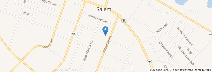 Mapa de ubicacion de Union Fire Company en Amerika Syarikat, New Jersey, Salem County, Salem.