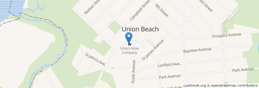 Mapa de ubicacion de Union Hose Company en Vereinigte Staaten Von Amerika, New Jersey, Monmouth County.