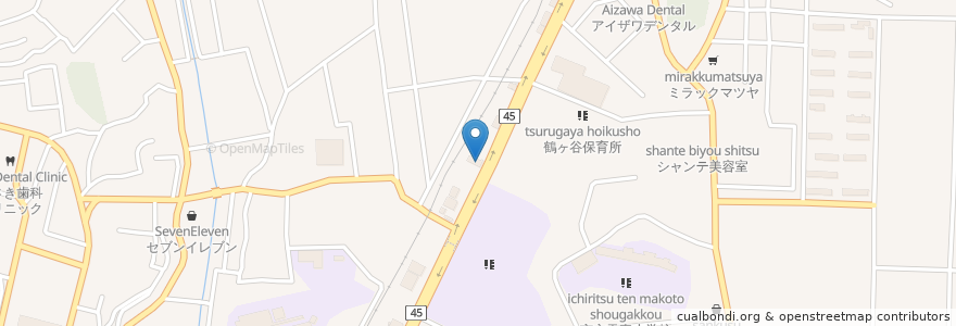 Mapa de ubicacion de 北日本銀行 多賀城支店 en Japan, Präfektur Miyagi, 多賀城市.