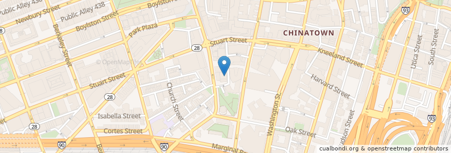 Mapa de ubicacion de Charles Playhouse en 美利坚合众国/美利堅合眾國, 马萨诸塞州 / 麻薩諸塞州 / 麻省, Suffolk County, 波士顿 / 波士頓.