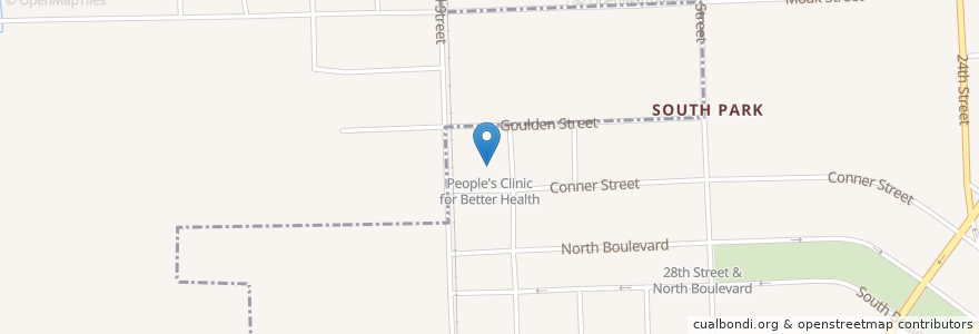 Mapa de ubicacion de People's Clinic for Better Health en 美利坚合众国/美利堅合眾國, 密歇根州, Saint Clair County, Port Huron.