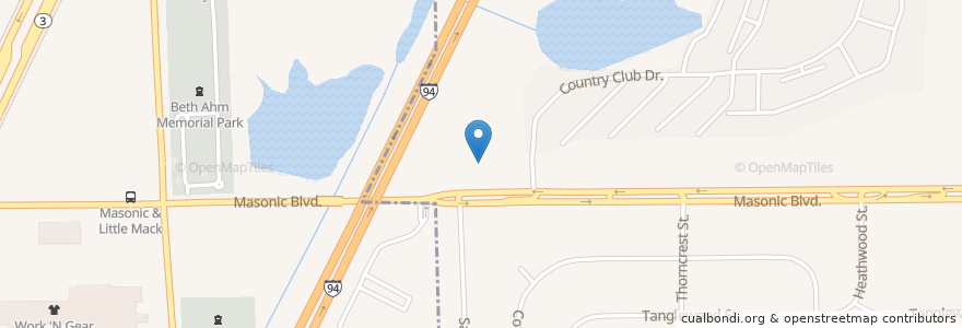 Mapa de ubicacion de Saint John Medical Center - Masonic en Vereinigte Staaten Von Amerika, Michigan, Macomb County, Saint Clair Shores.