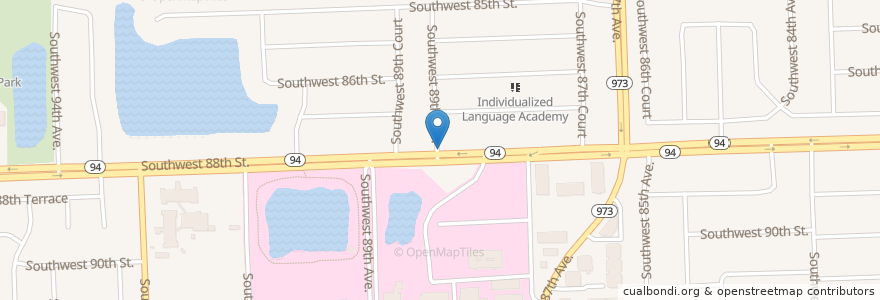 Mapa de ubicacion de The Children's Center en Stati Uniti D'America, Florida, Contea Di Miami-Dade.