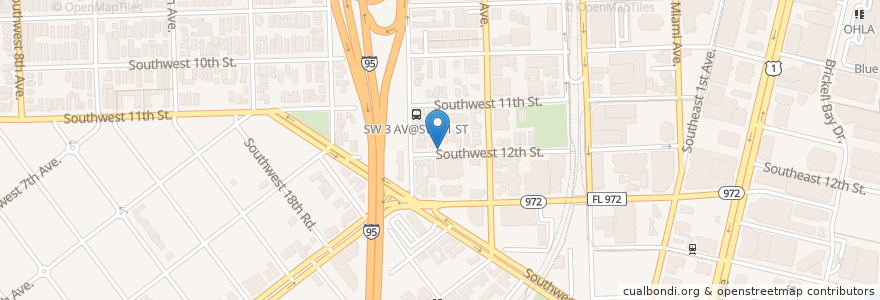 Mapa de ubicacion de Brickell Children's Center en 미국, 플로리다주, 마이애미데이드 군, 마이애미.