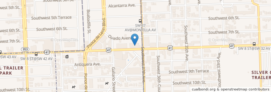 Mapa de ubicacion de Ara Gallery Cultural Center en 美利坚合众国/美利堅合眾國, 佛罗里达州/佛羅里達州, 迈阿密-戴德县/邁亞美戴德縣/邁阿密-戴德郡, Coral Gables.