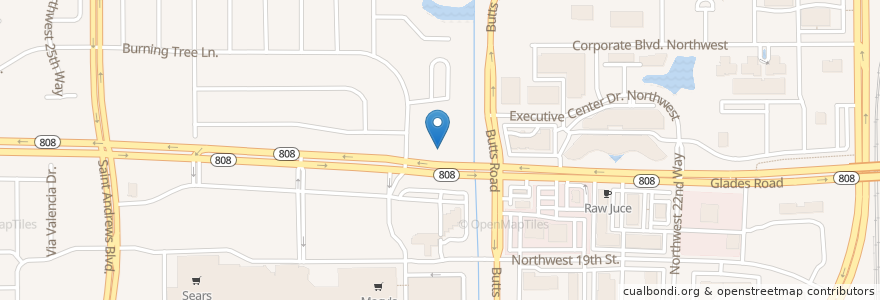 Mapa de ubicacion de Boca Raton Fire / Rescue Station 5 en アメリカ合衆国, フロリダ州, Palm Beach County, Boca Raton.