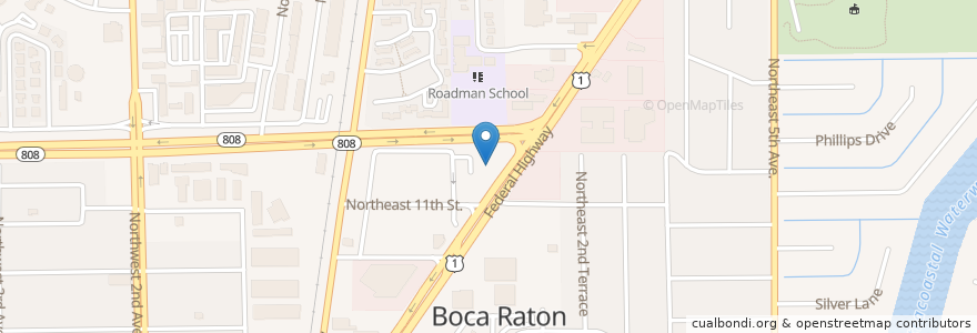 Mapa de ubicacion de Boca Raton Fire / Rescue Station 1 en United States, Florida, Palm Beach County, Boca Raton.