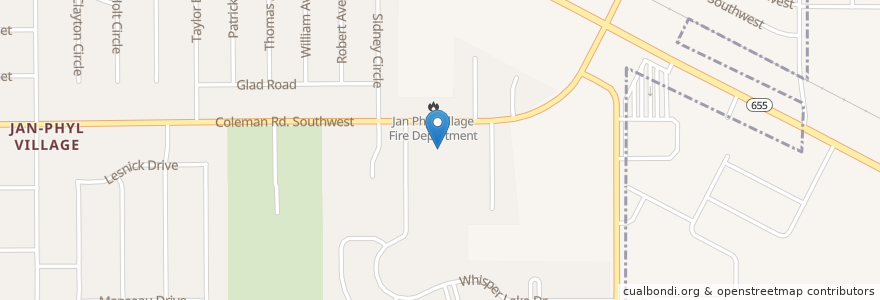 Mapa de ubicacion de Jan Phyl Village Fire Department en Amerika Birleşik Devletleri, Florida, Polk County.