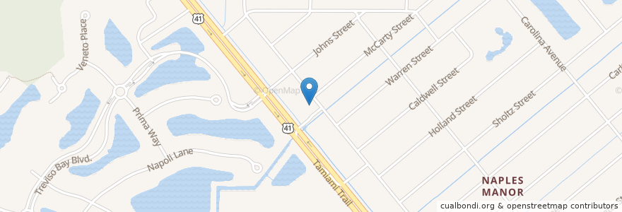 Mapa de ubicacion de East Naples Fire Department Station 21 en États-Unis D'Amérique, Floride, Collier County.