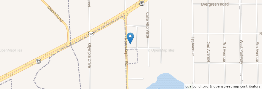 Mapa de ubicacion de Kepler Ridge Fire / Rescue Station 42 en Amerika Birleşik Devletleri, Florida, Volusia County.