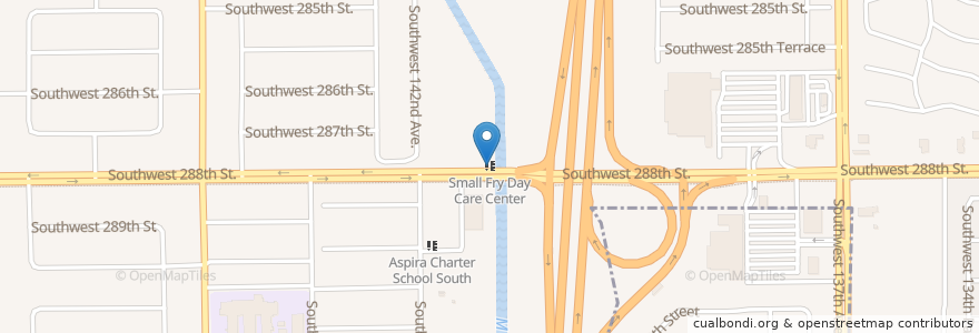 Mapa de ubicacion de Small Fry Day Care Center en Stati Uniti D'America, Florida, Contea Di Miami-Dade.