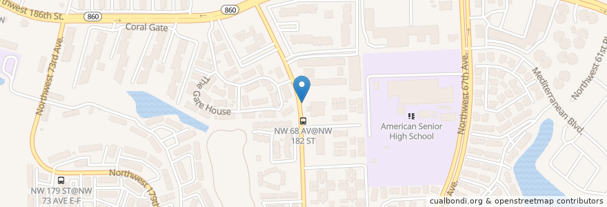Mapa de ubicacion de Sunrise Presbyterian Church Day Care Center en الولايات المتّحدة الأمريكيّة, فلوريدا, مقاطعة ميامي داد.