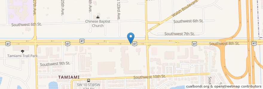 Mapa de ubicacion de Tutor Time Child Care Learning Center en 미국, 플로리다주, 마이애미데이드 군.