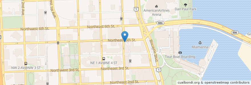 Mapa de ubicacion de YWCA Cain Towers Child Care Center en 미국, 플로리다주, 마이애미데이드 군, 마이애미.