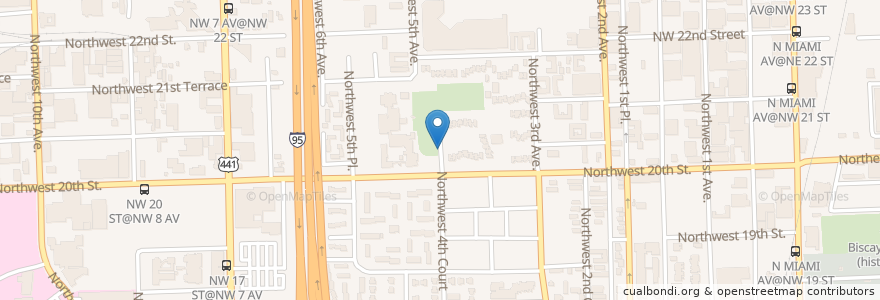 Mapa de ubicacion de Marks Day Care Center en 미국, 플로리다주, 마이애미데이드 군, 마이애미.