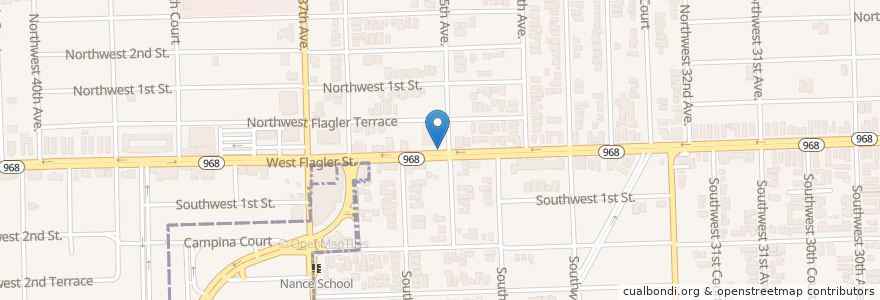 Mapa de ubicacion de Mi Casita Day Care Center en 미국, 플로리다주, 마이애미데이드 군, 마이애미.