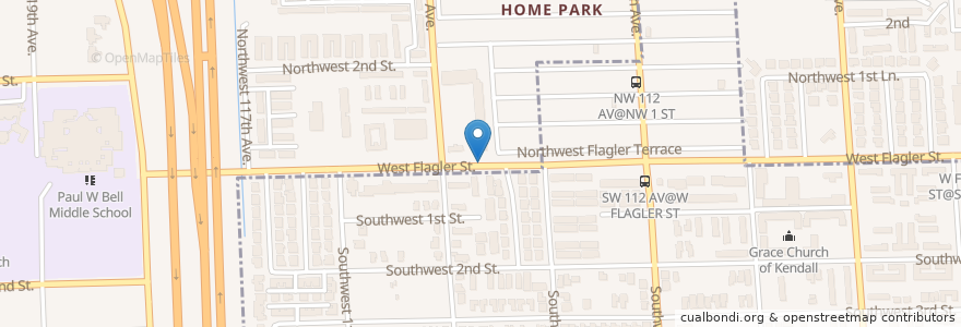 Mapa de ubicacion de My Little World Day Care Center en Соединённые Штаты Америки, Флорида, Майами-Дейд, Sweetwater.