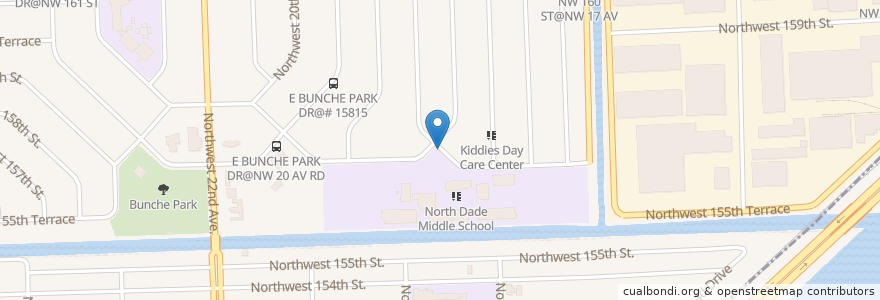 Mapa de ubicacion de North Dade Center of Modern Language Day Care Center en الولايات المتّحدة الأمريكيّة, فلوريدا, مقاطعة ميامي داد, Miami Gardens.