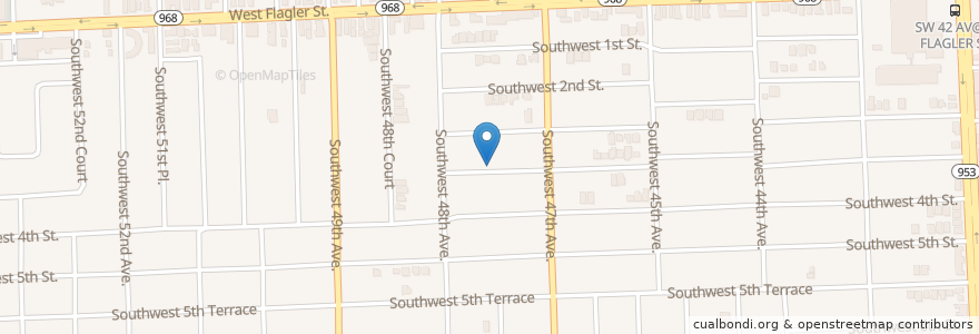 Mapa de ubicacion de Petrona Spoto Family Day Care Center en Estados Unidos Da América, Flórida, Condado De Miami-Dade.