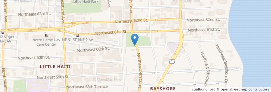 Mapa de ubicacion de Eaton Park Day Care Center en Amerika Syarikat, Florida, Miami-Dade County, Miami.