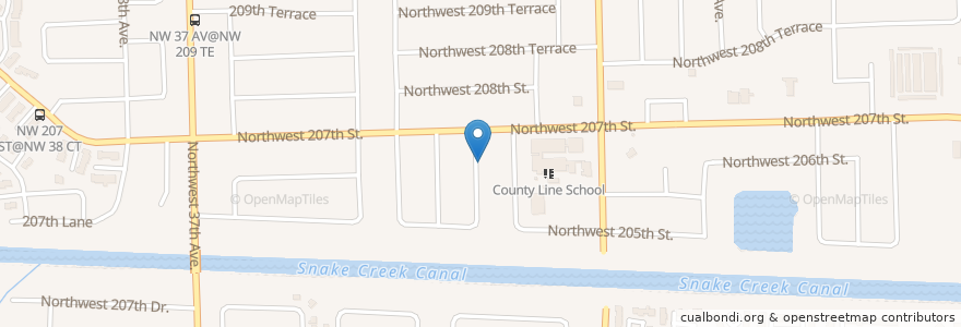 Mapa de ubicacion de Happy Day Nursery Day Care Center en アメリカ合衆国, フロリダ州, マイアミ・デイド郡, Miami Gardens.