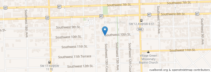 Mapa de ubicacion de Gladys Molina Family Day Care Center en United States, Florida, Miami-Dade County, Miami.