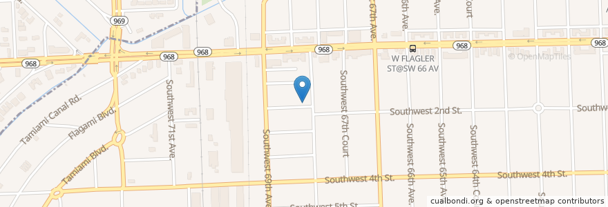 Mapa de ubicacion de Gudelia Moreira Family Day Care Center en ایالات متحده آمریکا, فلوریدا, شهرستان میامی-دید، فلوریدا.