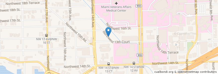 Mapa de ubicacion de Kiddie Kingdom Child Care Center en الولايات المتّحدة الأمريكيّة, فلوريدا, مقاطعة ميامي داد, ميامي.