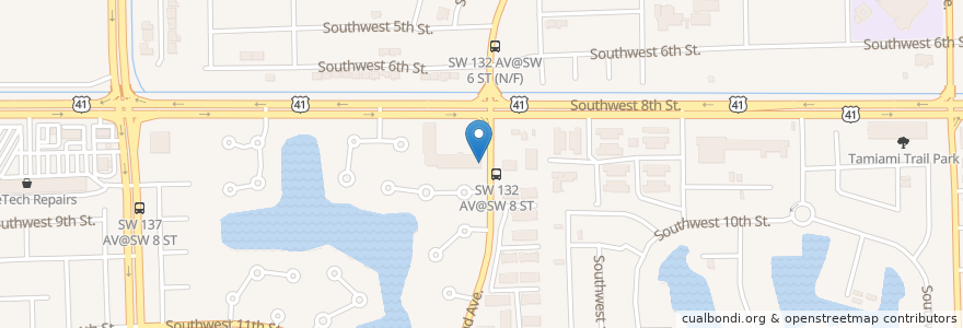 Mapa de ubicacion de Bugs Bunny Day Care Center en アメリカ合衆国, フロリダ州, マイアミ・デイド郡.