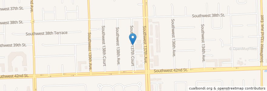 Mapa de ubicacion de Candyland Child Care Center en Amerika Birleşik Devletleri, Florida, Miami-Dade County.