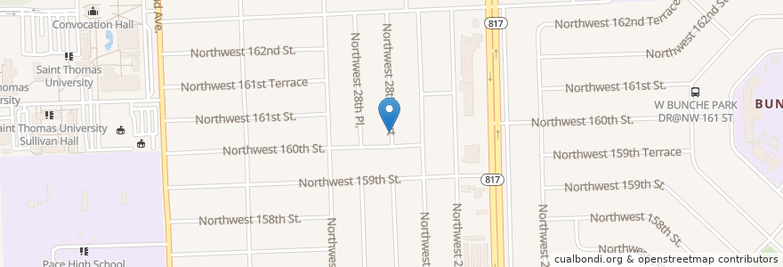 Mapa de ubicacion de Becky Veal - Niblack Day Care Center en 미국, 플로리다주, 마이애미데이드 군, Miami Gardens.