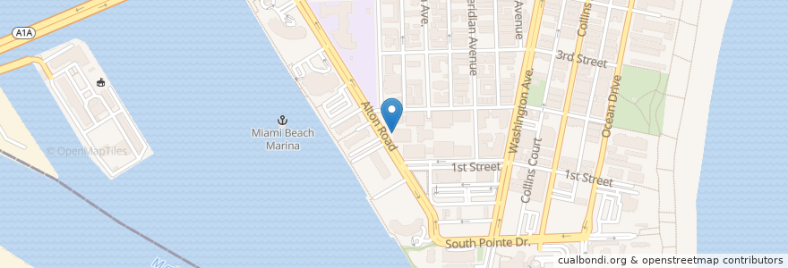 Mapa de ubicacion de South Shore Library en Verenigde Staten, Florida, Miami-Dade County, Miami Beach.