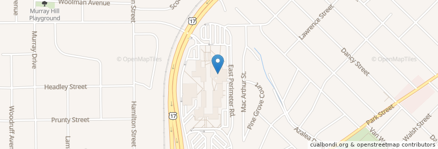 Mapa de ubicacion de Kent Campus Library en États-Unis D'Amérique, Floride, Comté De Duval, Jacksonville.
