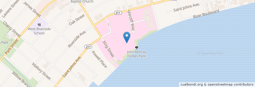 Mapa de ubicacion de Saint Vincent's Medical Center Library en Stati Uniti D'America, Florida, Contea Di Duval, Jacksonville.