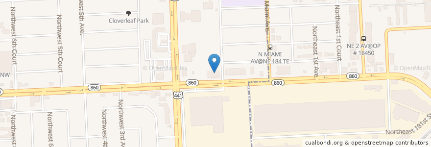 Mapa de ubicacion de Trinity International University Library en Соединённые Штаты Америки, Флорида, Майами-Дейд.