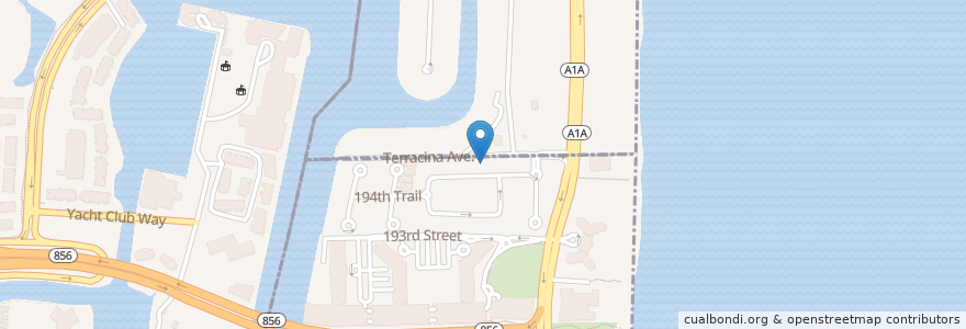 Mapa de ubicacion de Golden Beach Police Station en Vereinigte Staaten Von Amerika, Florida, Miami-Dade County.