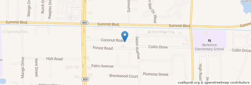 Mapa de ubicacion de Lake Park Public Library en 미국, 플로리다주, Palm Beach County.